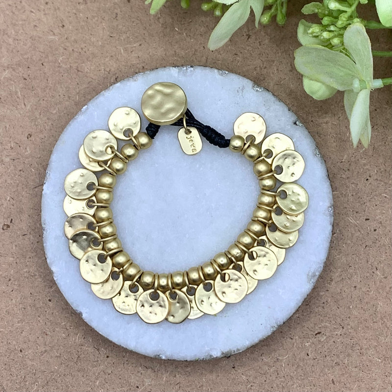 Stamp Gold Plated Bracelet