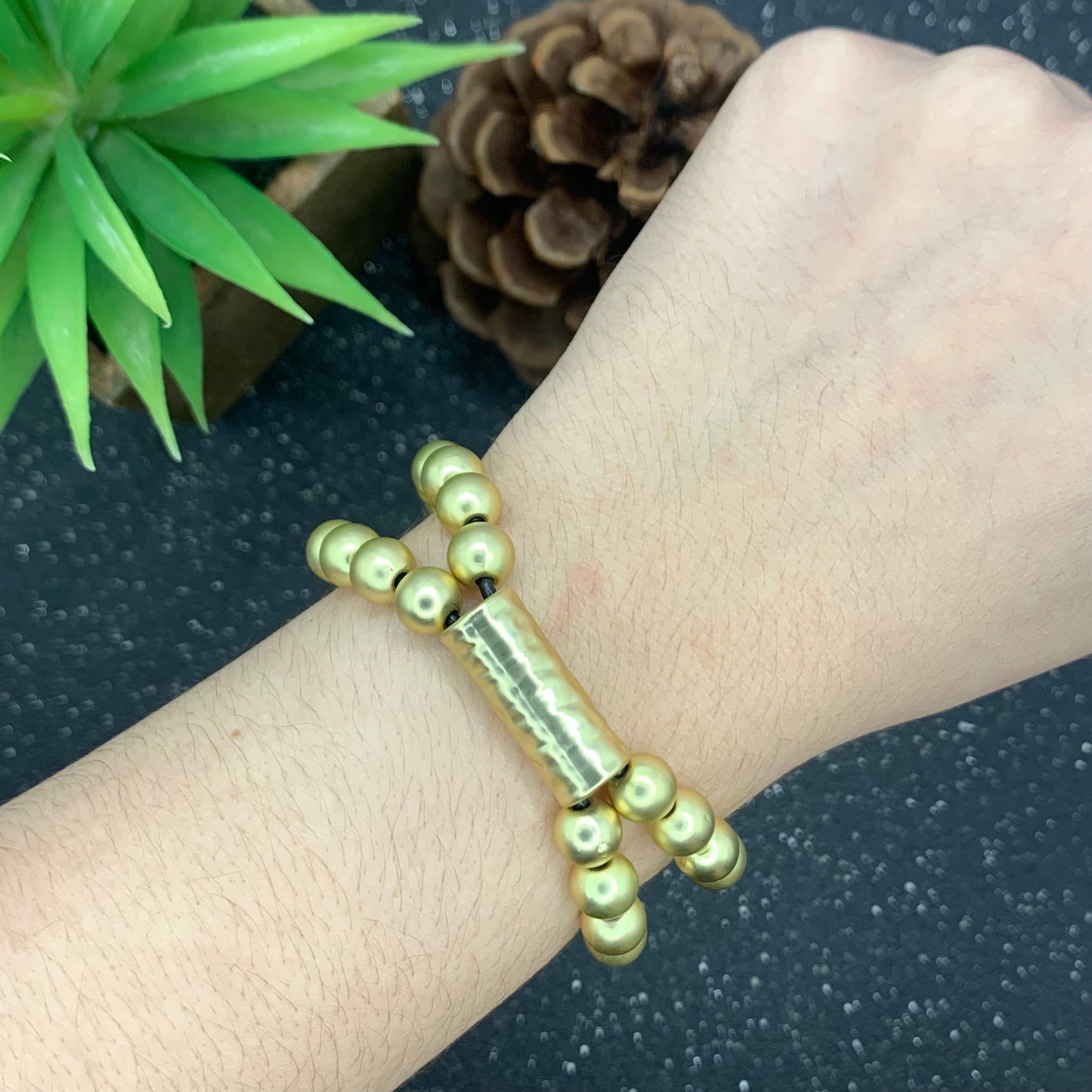 Double Line Gold Bracelet